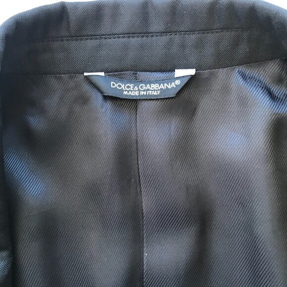 DOLCE & GABBANA D&G Martini Black Jacket & Pant Suit, Reg Tailored 40 Reg 34x29 - Picture 8 of 16